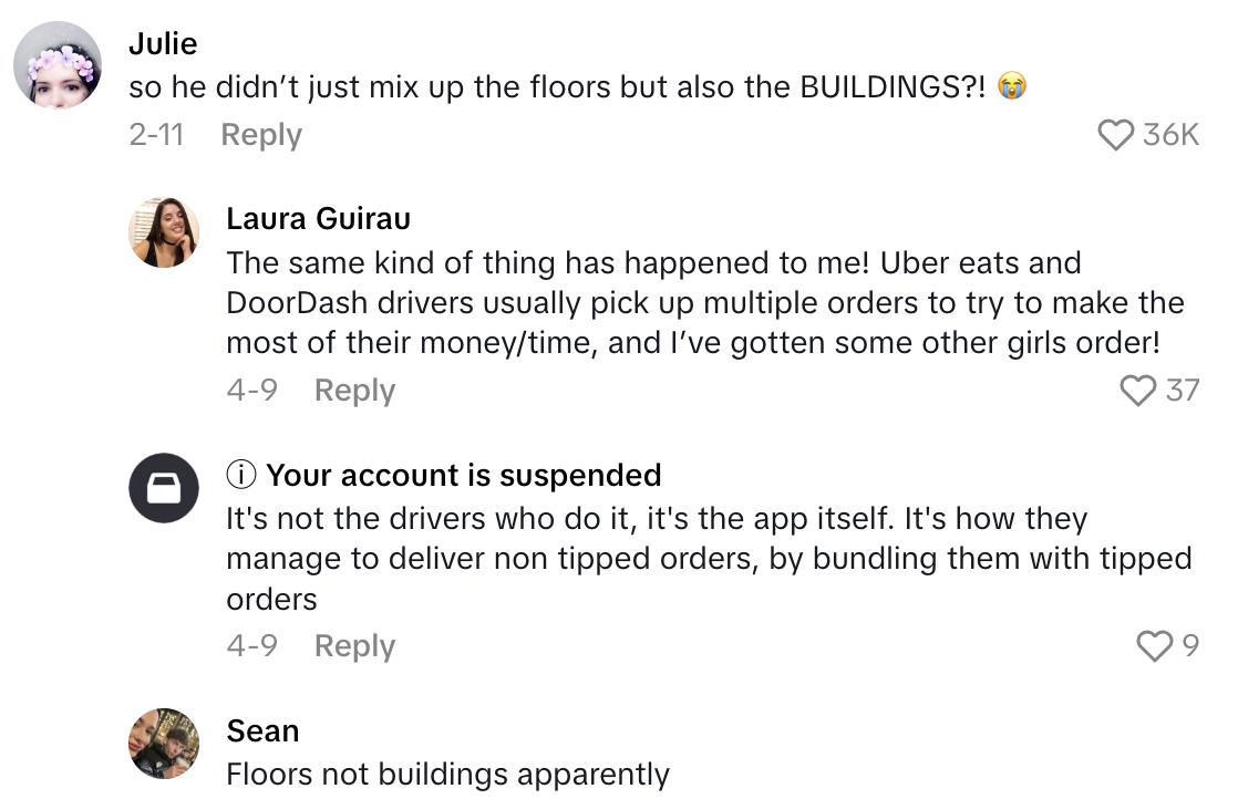 Screenshot 2025 06 08 at 5.52.52 PM An Uber Eats Customer Ordered Sushi, But Then Flowers Got Delivered